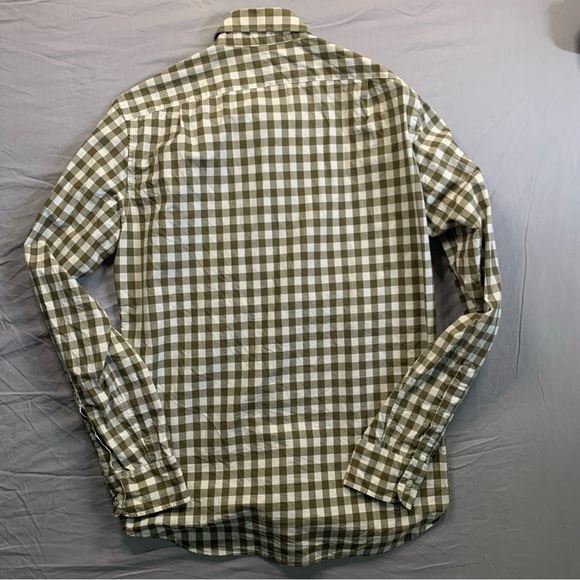 J. Crew Gingham Button Down Shirt Long Sleeve Casual Mens Small - Picture 10 of 10